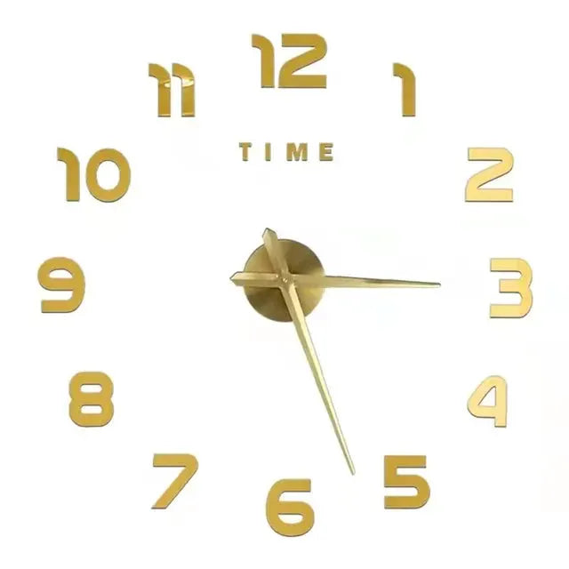 2023 Modern Design Large Wall Clock 3D DIY Quartz Clocks Fashion Watches Acrylic Mirror Stickers Living Room Home Decor Horloge from PriceLows™