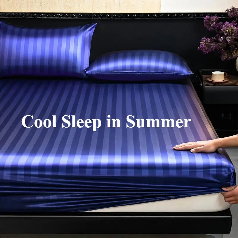 Fitted Sheet | Satin Finish | Deep Pocket | Twin To King