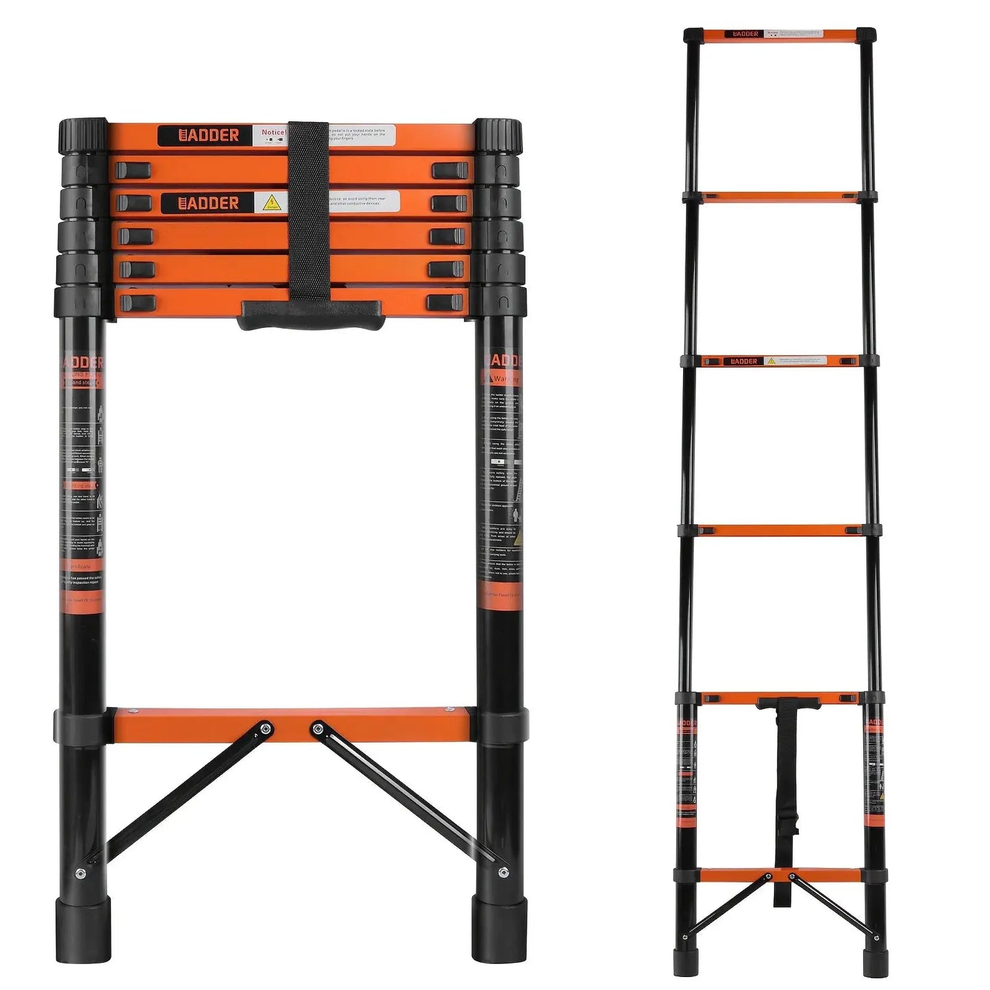Expansion Ladder Roof Ladder, Heavy-duty Stainless Steel, with Anti Slip Feet, 330 Pound Load-bearing, Suitable for RV, Roof, Roof And Multi Sided Use from PriceLows™