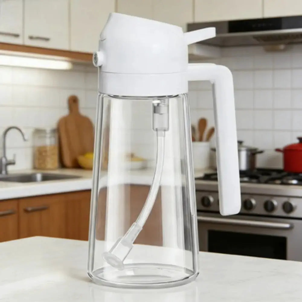 2-in-1 Kitchen Oil Sprayer and Dispenser Bottle, Plastic Oil Mister for Cooking, BBQ, Baking, Roasting and Picnic from PriceLows™