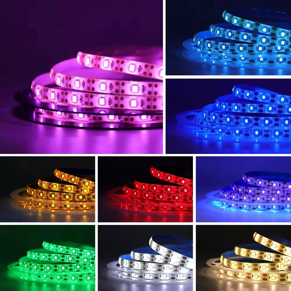 5V USB LED Strip Light with Adhesive Tape 2835 60LEDs Flexible LED Tape Waterproof Rope Light for TV Backlight Cabinet Lamp from PriceLows™