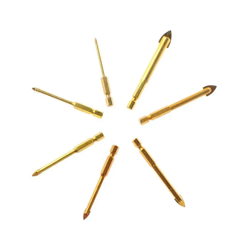 3mm 4mm 5mm 6mm 8mm 10mm 12mm Flat Hex Tile Bits Titanium Coated Glass Ceramic Concrete Hole Opener Alloy Triangle Drilling Tool from PriceLows™