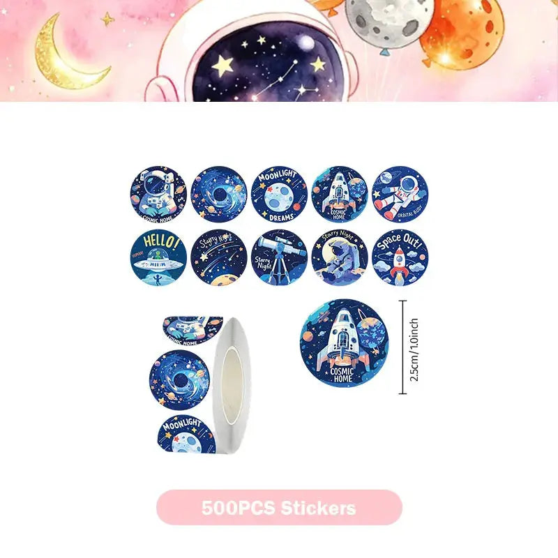 Astronaut Birthday Party Decoration Set | Pink Space | Banner Plate Cups | 61 Pcs