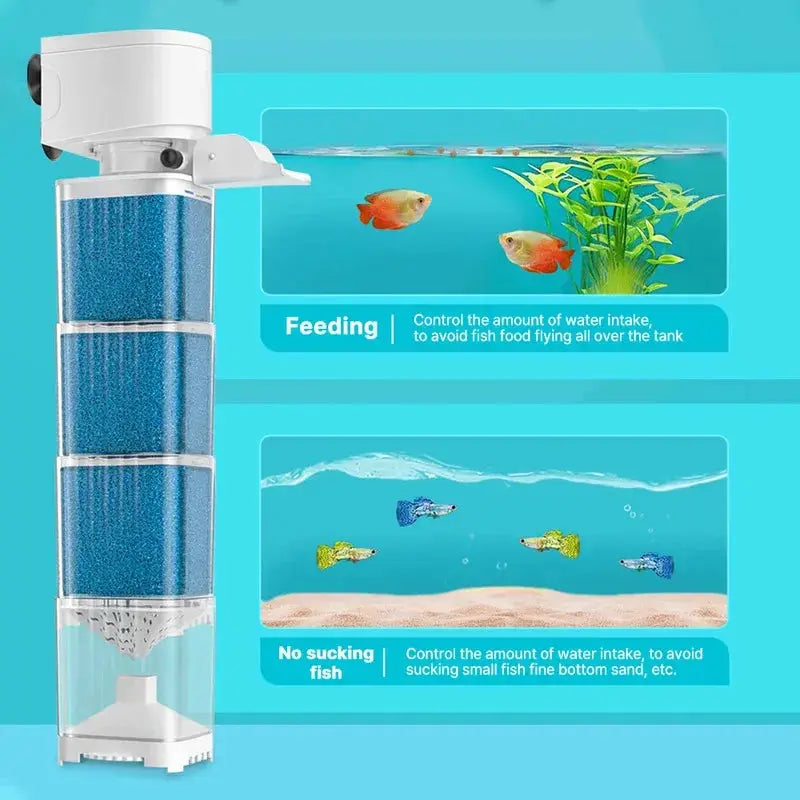 Silent 220V Aquarium Air Pump, Submersible Oxygen Aerator Filter Pump, Fish Tank Internal Wave Maker Water Pump from PriceLows™