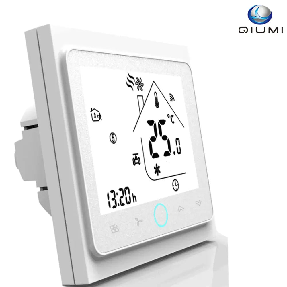 Qiumi Wifi Thermostat Temperature Controller Intelligent Air Conditioning Programmable Temperature Controller with 4-tube from PriceLows™