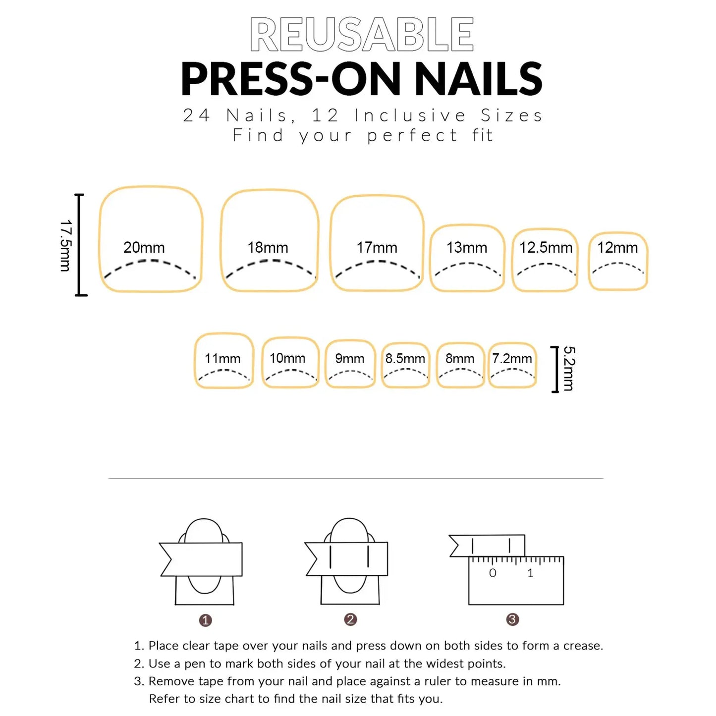Press On Toenails | Light Pink Cat Eye | 24 Piece Set | All Sizes