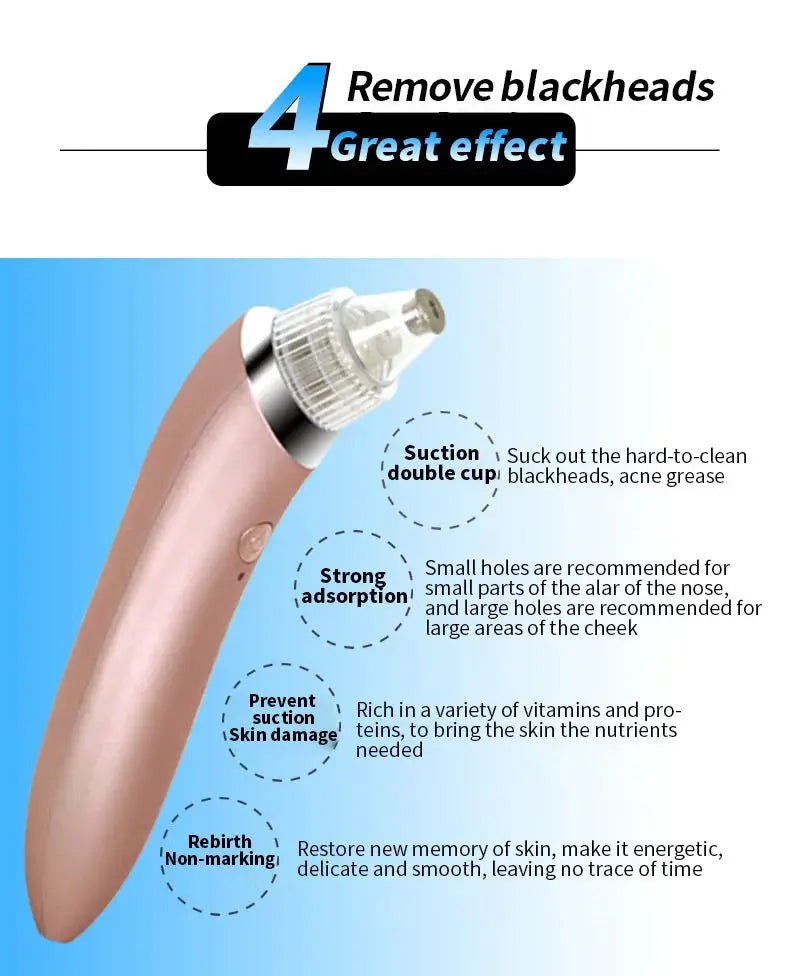 Blackhead remover beauty instrument electric cleanser facial pore cleaner blackhead remover from PriceLows™