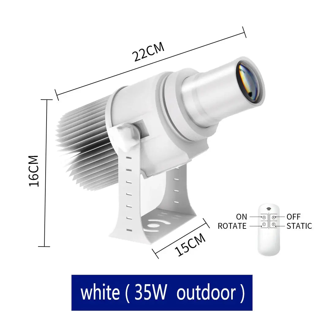 LED Gobo Projector | HD Custom Logo | IP67 Waterproof | Aluminum Housing