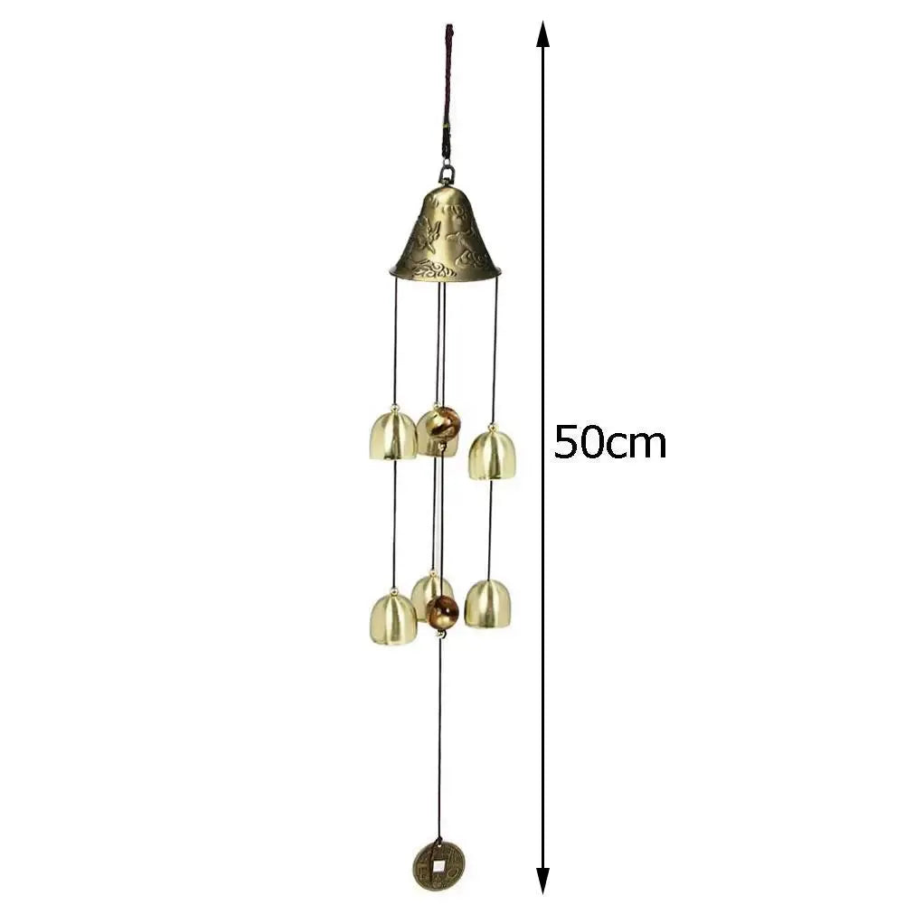 Antique Wind Chime Copper Yard Garden Outdoor Living Decoration Metal Wind Chimes Chinese Oriental Lucky Symbol Of Good Luck from PriceLows™
