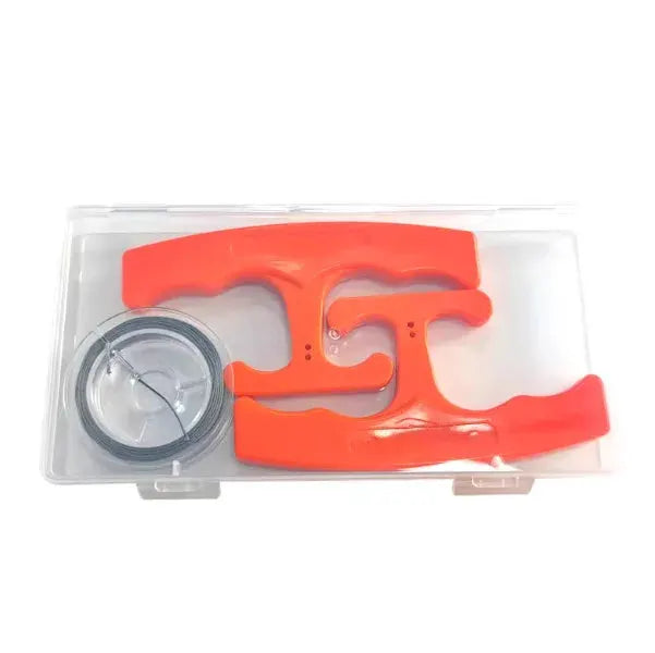 Car Emblem Remover Tool Kit | 30 Cm Steel Wire | Plastic Handle | Green