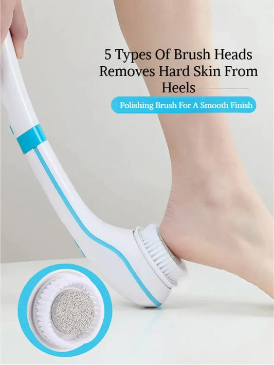 Electric Bath Brush | Five In One | Long Handle Waterproof | One Size