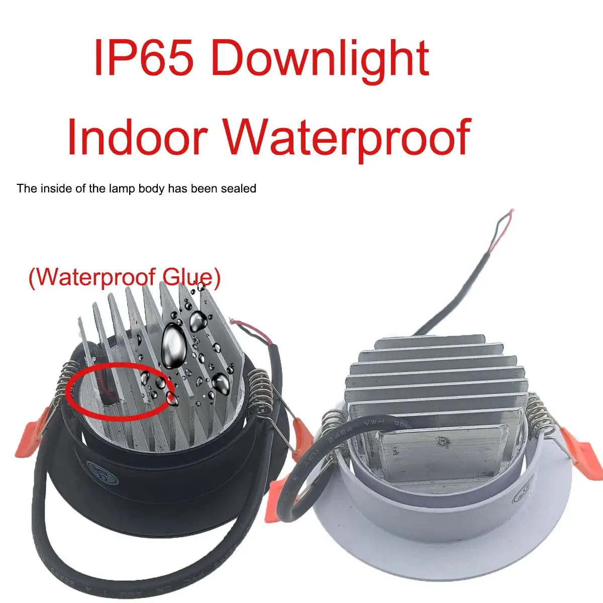 LED Downlight | Adjustable Angle 24V DC | Waterproof IP67 | 6W 9W 12W