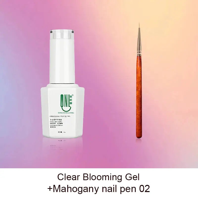 Clear Blooming Gel Polish 12ml Transparent Blossom Nail Polish LED Soak Off Nail Art Smook Effect Flower Gel Polish DIY Design from PriceLows™