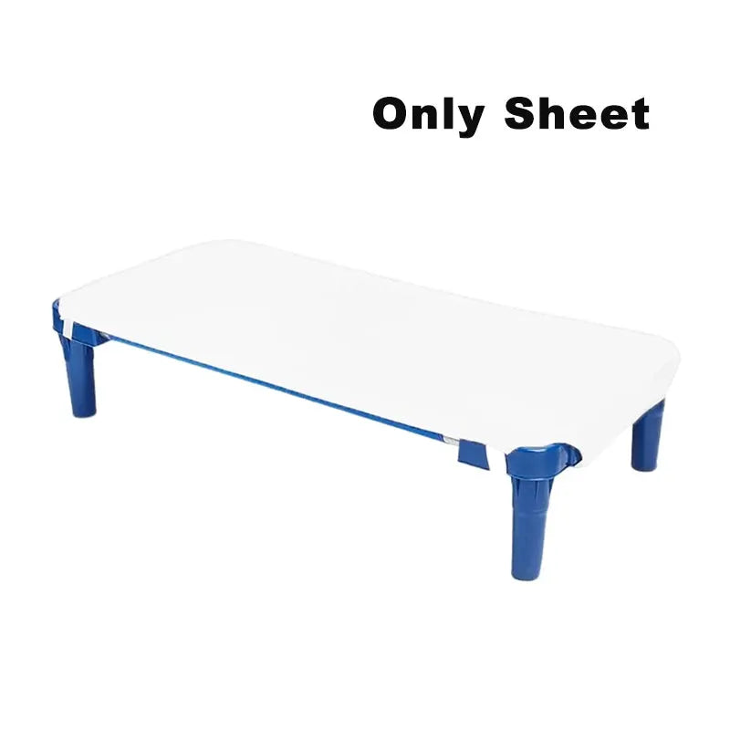 1PC Toddler Daycare Cot Sheets Breathable Solid Color Cots Fitted Sheet for Boy Girls Pre-School Naptime Cot Sheets Kids Bedding from PriceLows™