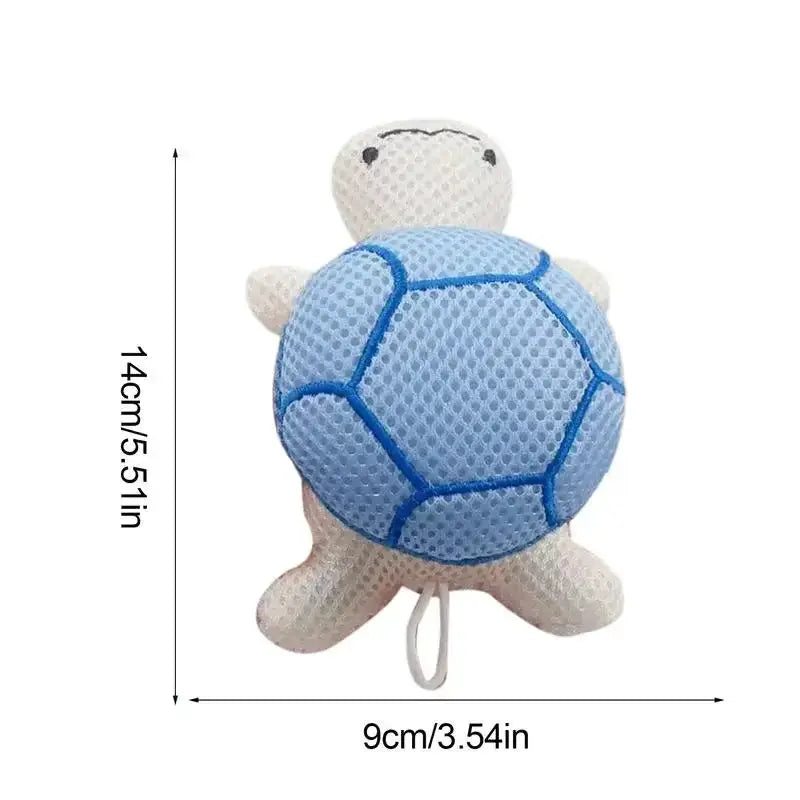 Shower Puff | Soft Exfoliating Sponge Brush | Turtle Design | 14x9x6 cm