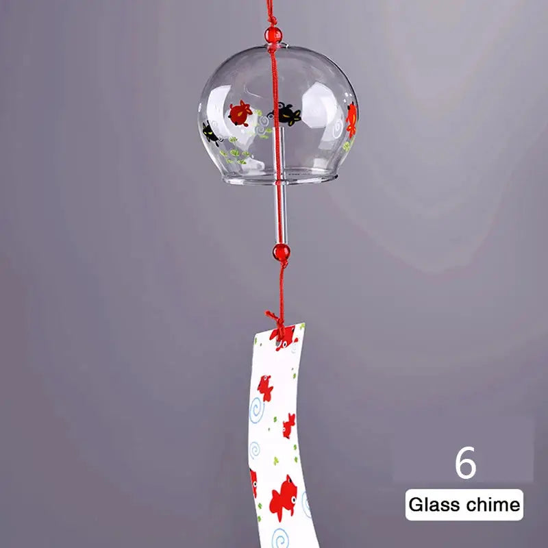 1PCS Wind Bell Japan Wind Chimes Handmade Glass Furin Home Office Decors from PriceLows™