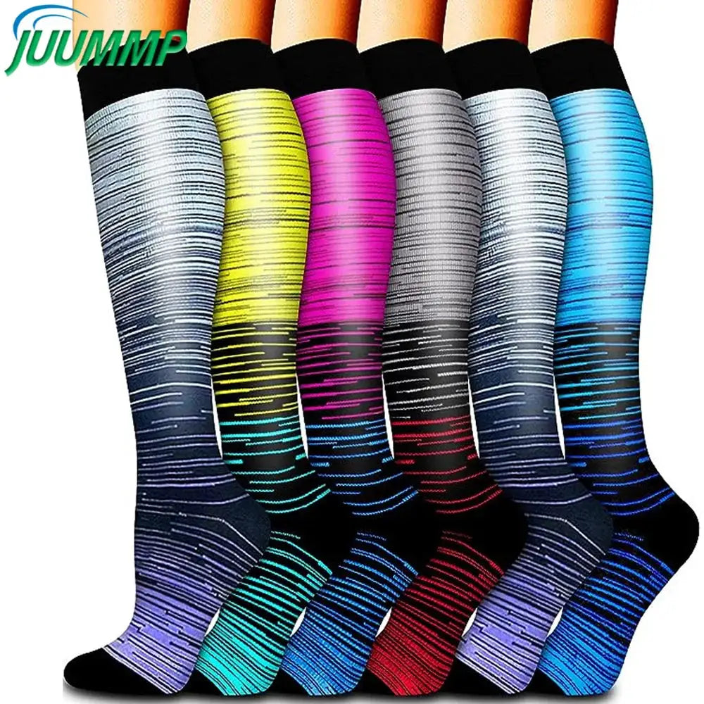 Compression Socks | 15-20 MmHg Medium Support | Unisex | 6 Pack