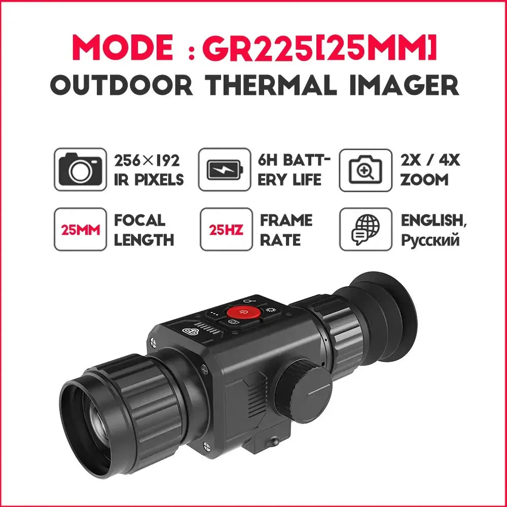 Hot Selling Thermal Monocular HT-C8 35mm Lens Hunting Thermal Imaging Telescope, with Night Vision Monocular GR225 HT-A7 from PriceLows™
