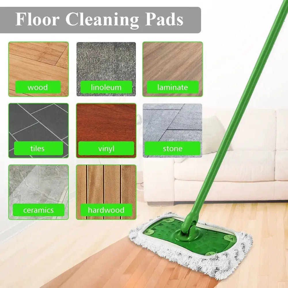 Reusable Microfiber Mop Pads for Swiffer Sweeper, Mop Cloths, Wet Dry Refills, Household Cleaning Tools, 2 Pcs, 4 Pcs from PriceLows™