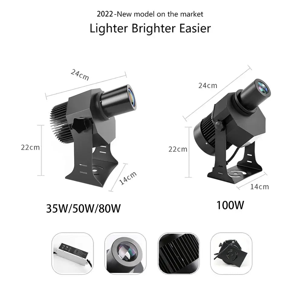 Outdoor LED Gobo Projector | IP67 Waterproof | Custom Logo