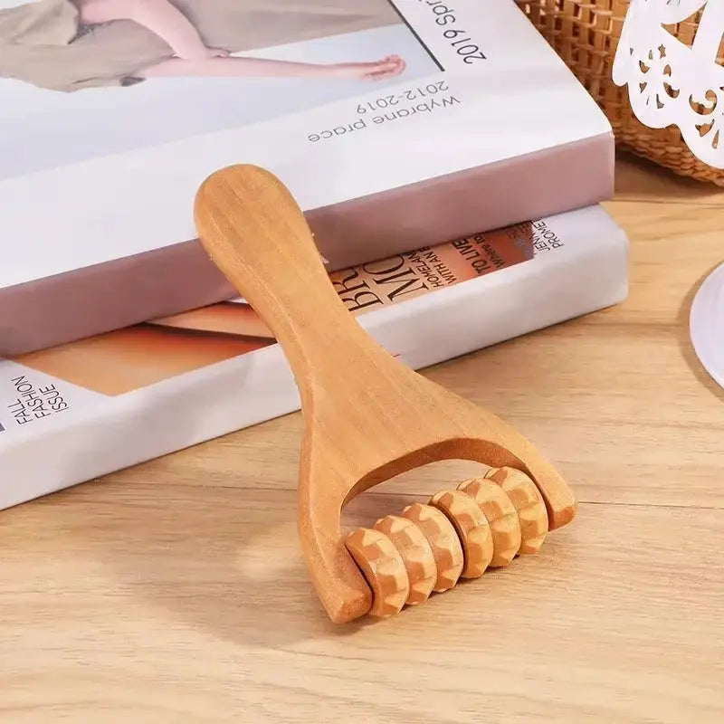 Wooden Body Roller | Manual Massager | Neck Back Legs Face