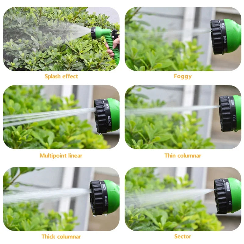 Garden Hose Pipe Water Hose Expandable Magic Hose 7 Patterns Water Gun Foam Pot flexible reels hose Car Wash Gun Sprayer from PriceLows™