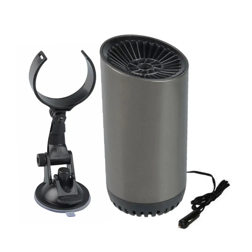 2 in 1 12V 150w Suction Cup Car Heater Windshield Defrost Defogger Car Heat Cool 360° Rotatable Car Accessories Portable Heater from PriceLows™