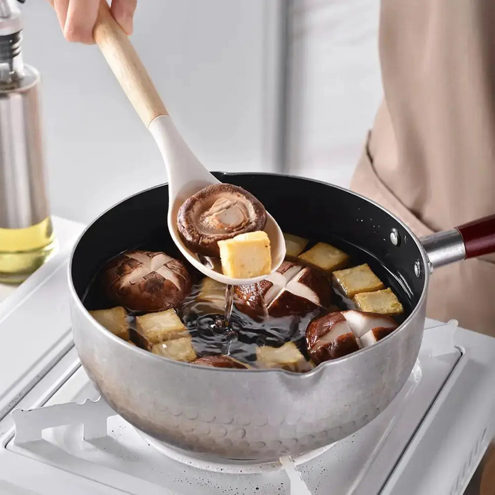 Professional 10 piece kitchen silicone spatula set wooden ladle egg beater, oil brush, barbecue clamp, scraper, kitchen utensils from PriceLows™