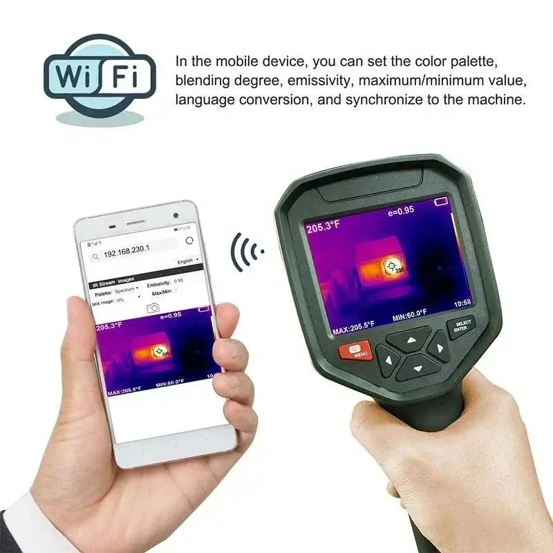 Digital Thermal Camera Handheld HT-H8 384x288 Thermal Imager Infrared Imaging Camera 25Hz Support Wifi from PriceLows™