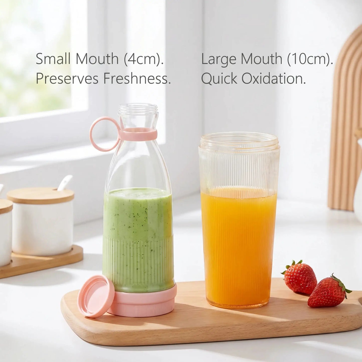 Portable Electric Juicer Cup with 6 Blades USB Mini Milkshake Blender Fresh Fruit Milk Mixing Tool for On-the-Go from PriceLows™