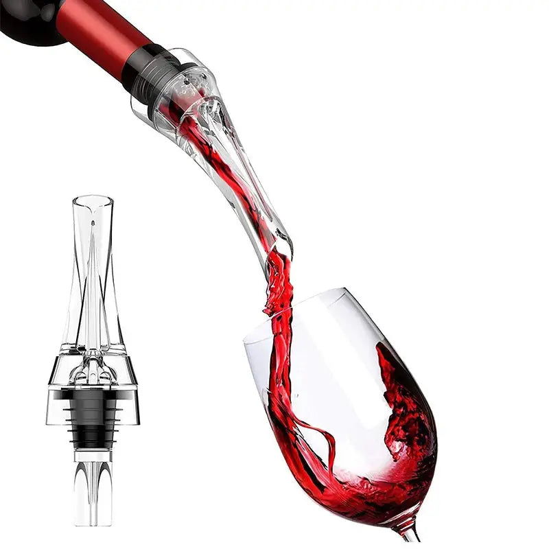 LMETJMA Wine Aerator Pourer Spout 2-in-1 Attaches to Any Wine Bottle for Improved Flavor Red Wine Decanter with Aerator JT73 from PriceLows™