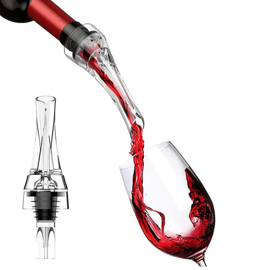 LMETJMA Wine Aerator Pourer Spout 2-in-1 Attaches to Any Wine Bottle for Improved Flavor Red Wine Decanter with Aerator JT73 from PriceLows™