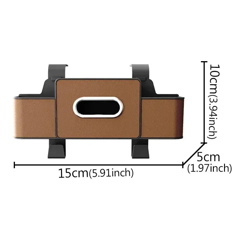 Car Seat Back Storage Box Multi-Functional Vehicle Mounted Tissue Box Rear Seat Storage Cup Holder Hook Automobile Accessories from PriceLows™
