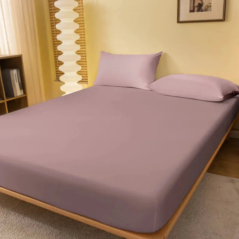 1 piece of solid color matte bed sheet, solid color bed cover for bedroom, bedding (excluding pillowcases) from PriceLows™