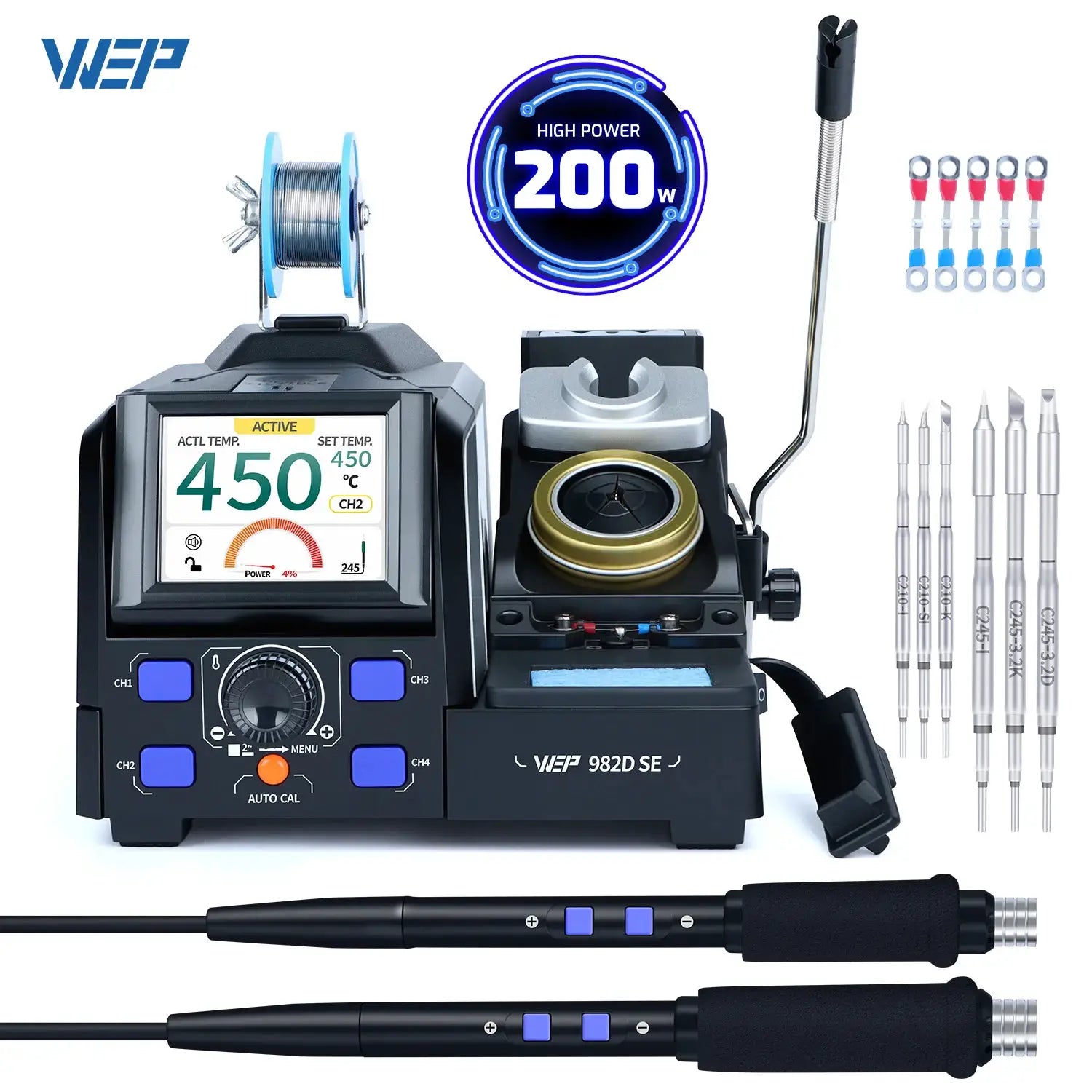 WEP Hot Tweezers Soldering Iron Station 982 PRO Precision Desoldering Station For Micro-components Repair DIY SMD Welding 982DSE from PriceLows™