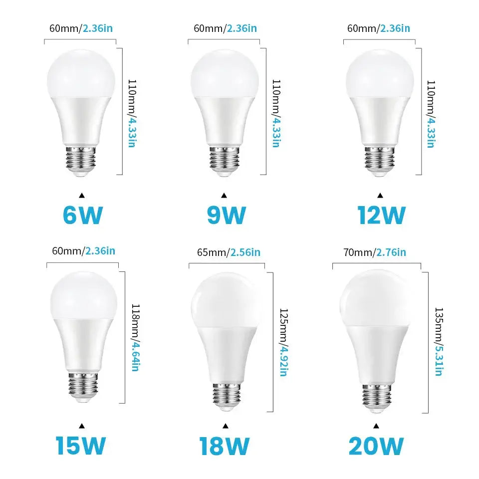 Radar Motion Sensor LED Bulb | E27 Base | 120 Degree Beam | 6W To 20W