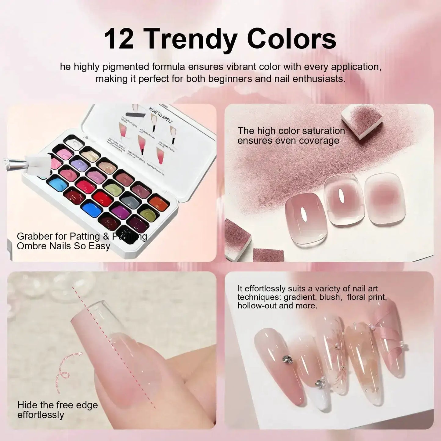LIMEGIRL 24 Color Gradient Wash-Free Painting Gel Nail Art Design Painting Gel Nail Engraving DIY Soak-Off UV LED Nail Polish from PriceLows™