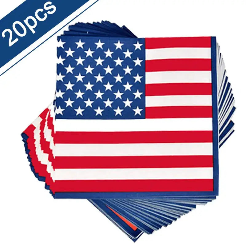 Patriotic Party Supplies | 4th Of July Banner, Balloon & Plate Set