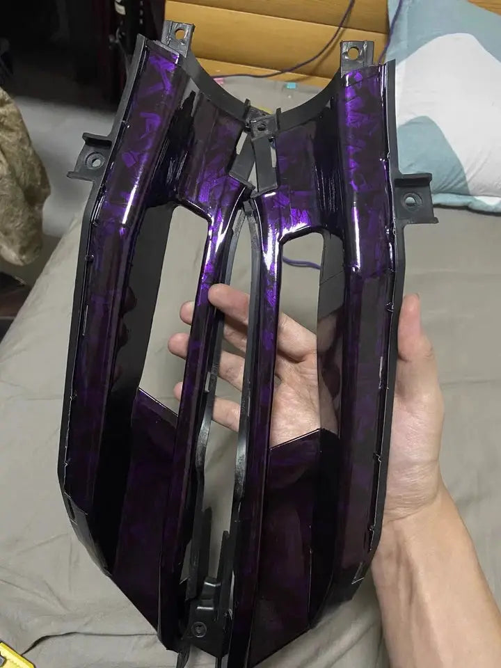 Forged Carbon Fiber Vinyl Film Purple Crystal Car Stickers Auto Wrapping Tuning Cover For Auto Body And Car Accessories from PriceLows™