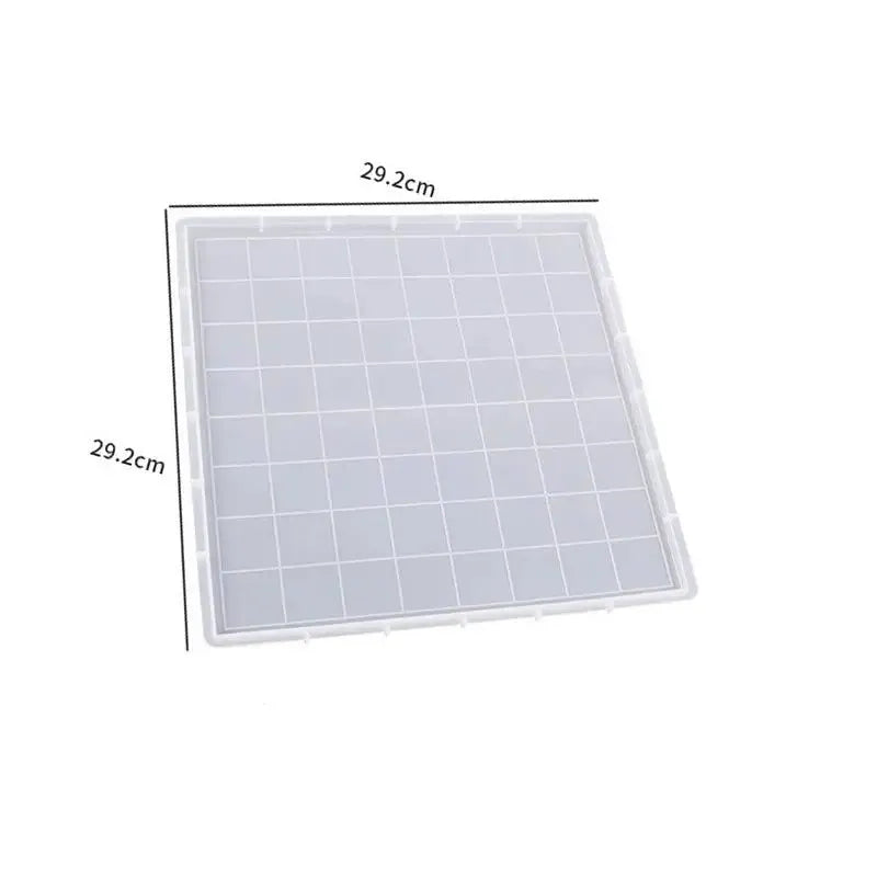 3d Chess Resin Mold | Silicone Casting Set With Board