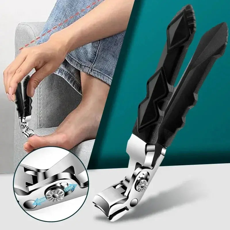 Toenail Clippers | Stainless Steel | Wide Jaw | Angled Head