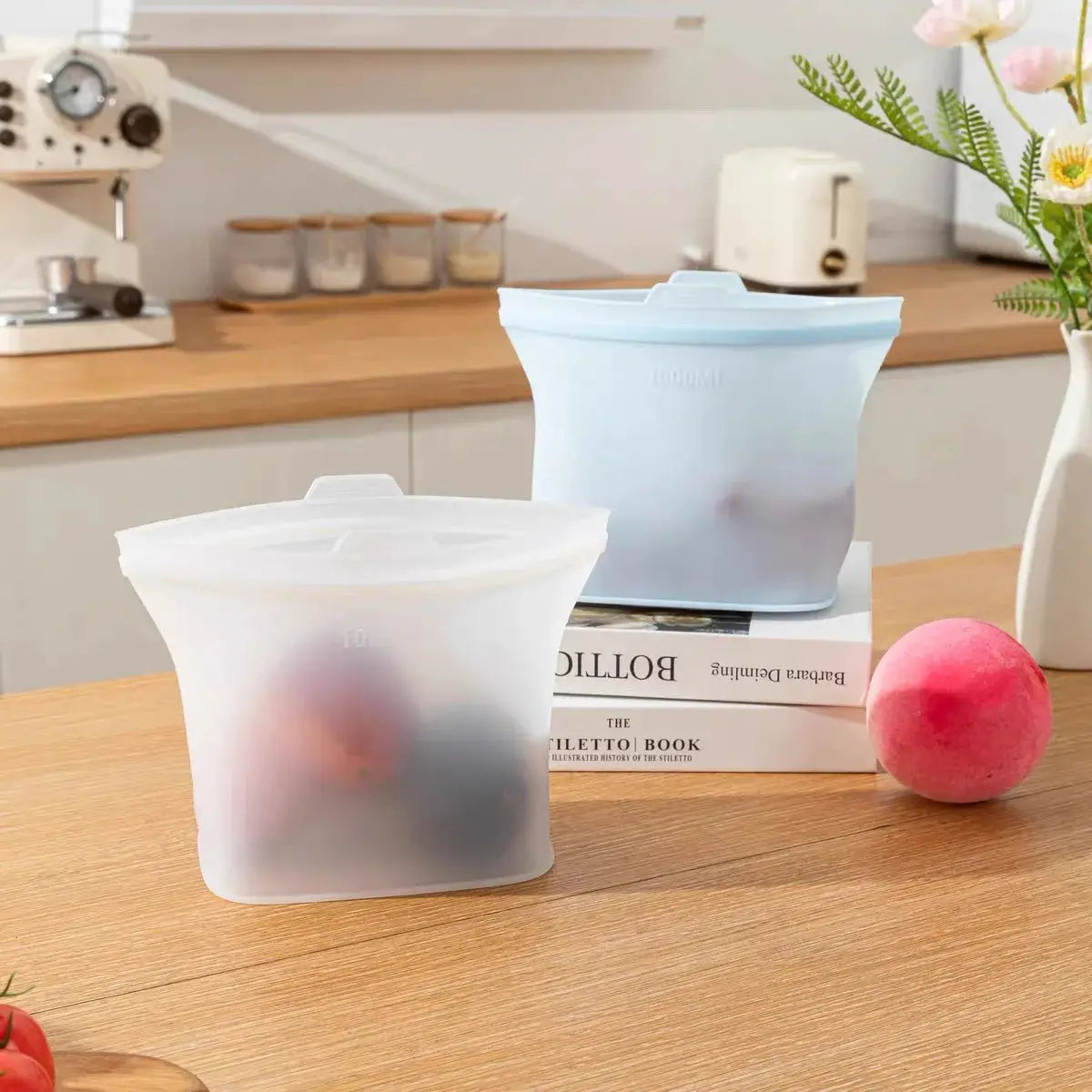 Silicone Food Storage Bags | Reusable Leakproof | Freezer Safe | Stand Up Design
