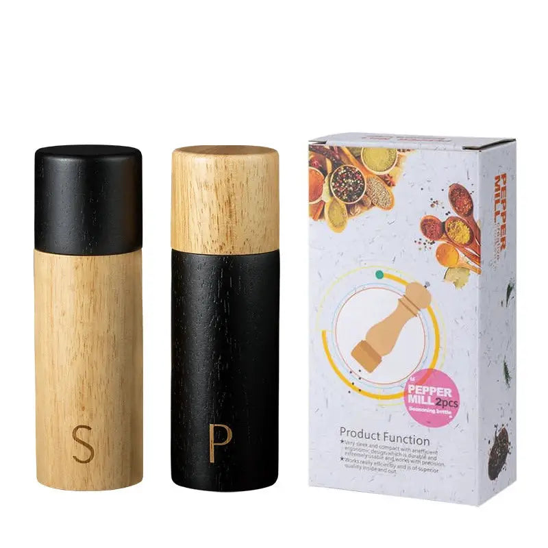 Salt And Pepper Grinder Set | 7 Inch | Adjustable Ceramic Coarseness | JT323