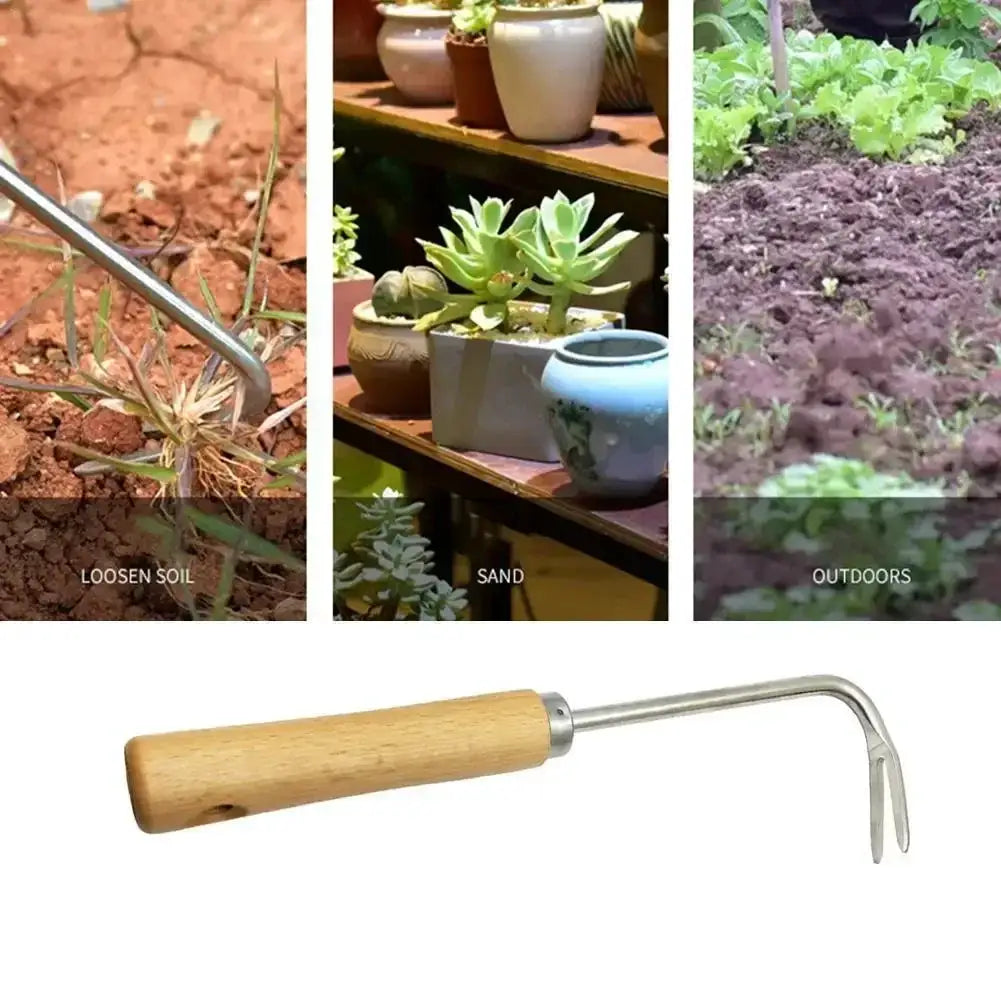 Stainless Steel Gardening Weeder | Manual Root Puller | Portable Hand Tool