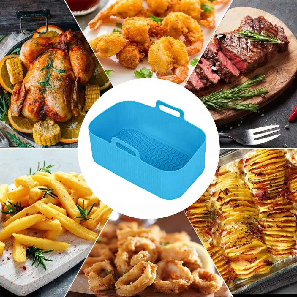 Air Fryer Silicone Tray | Reusable | Dual Basket | Ninja Compatible 1 or 2