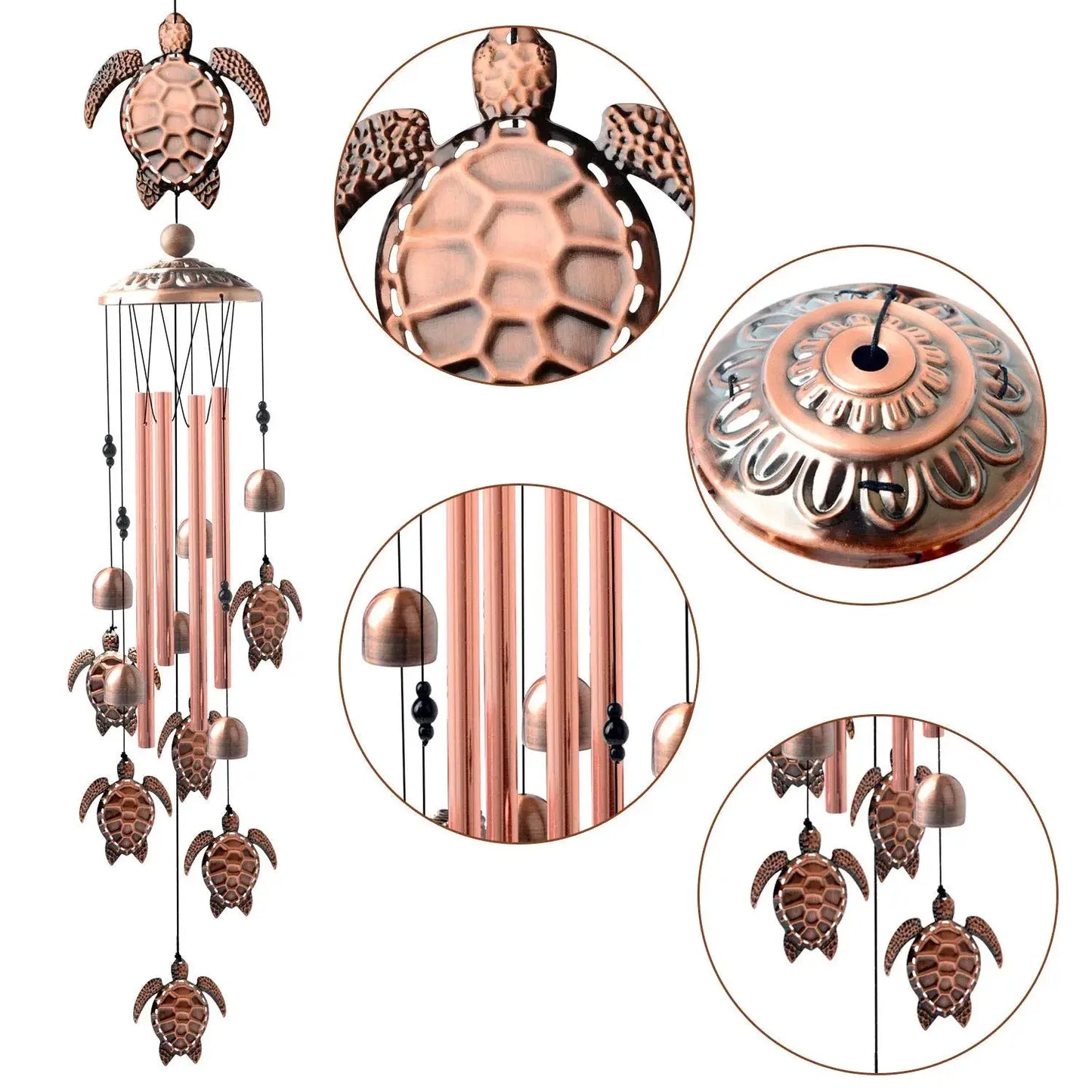 1pc Wind Chime Large Bells Wind Chimes Chapel Home Decor For Garden Outdoor Decoration Decor Gifts Yard Hanging Decor from PriceLows™