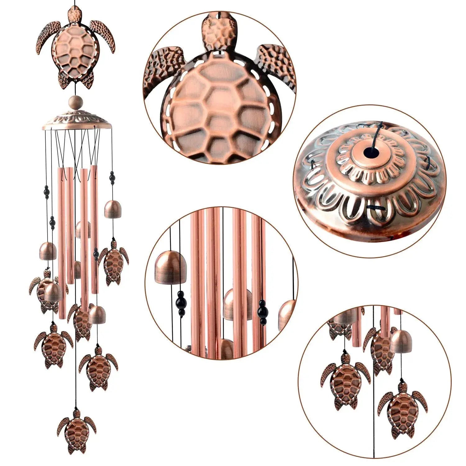 1pc Wind Chime Large Bells Wind Chimes Chapel Home Decor For Garden Outdoor Decoration Decor Gifts Yard Hanging Decor from PriceLows™
