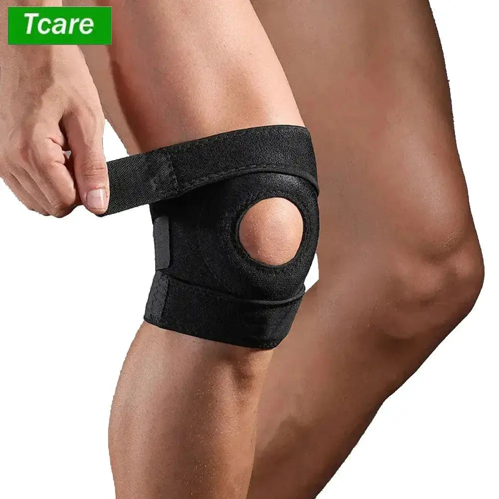 Knee Support Brace | Open Patella Design | Adjustable Closure | Single Unit