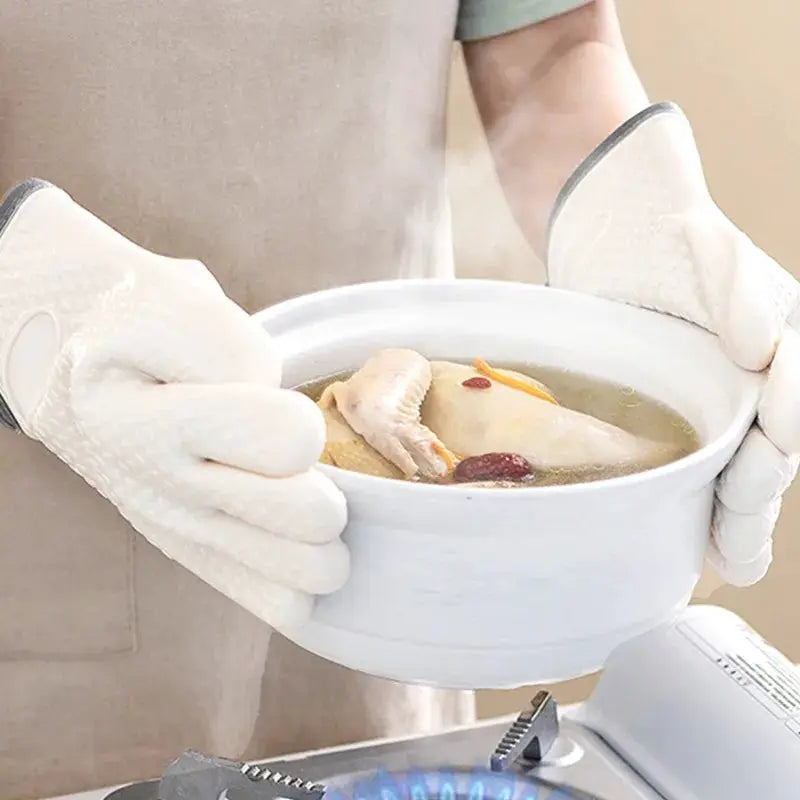 Silicone Oven Mitt | Anti-Scald | Non-Slip Insulated | 1pc or 2pc