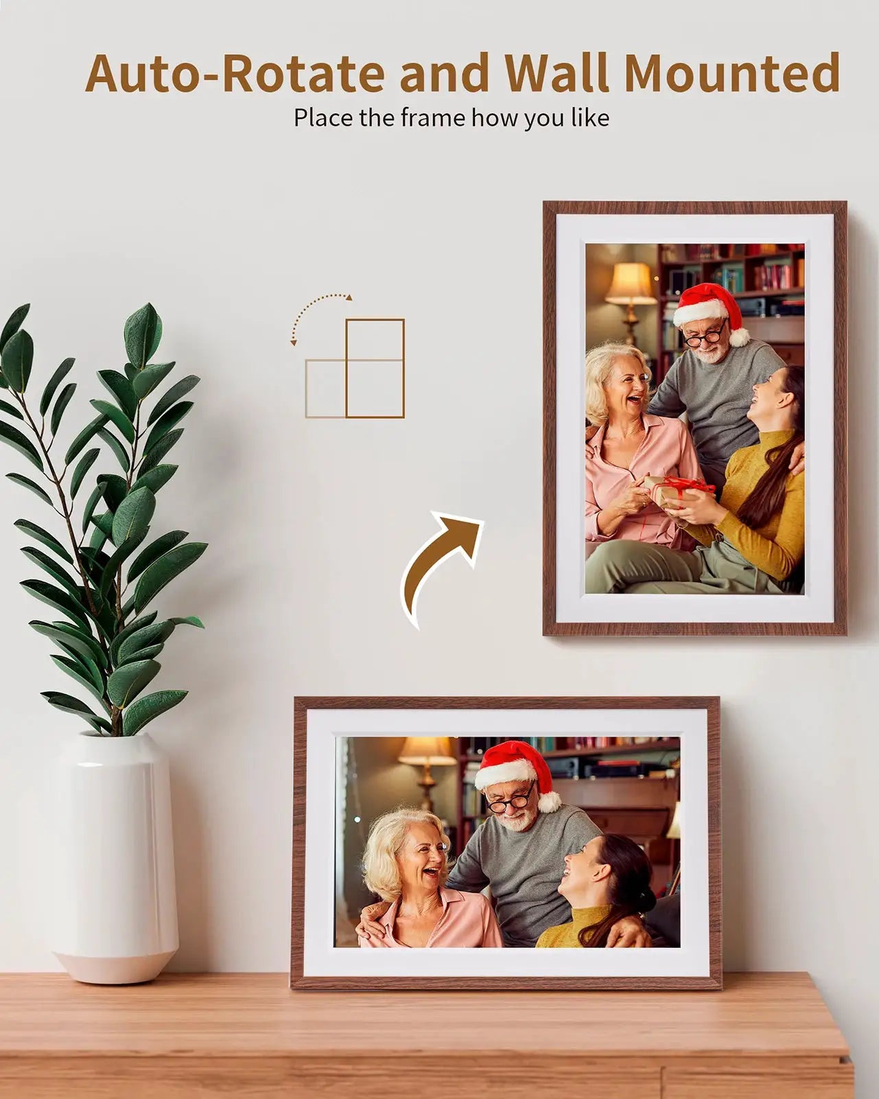 Digital Picture Frame | 10.1 Inch Display | 1280x800 IPS HD | 32GB WiFi Storage